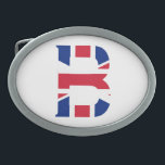 B Monogram overlaid on Union Jack Flag bbcnt Belt Buckle<br><div class="desc">B Monogram overlaid on Union Jack Flag Belt Buckle

Design © Trinkets and Things 2017 - AHP Design. All Rights Reserved.

030417</div>