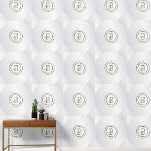 "B" Monogram Wallpaper