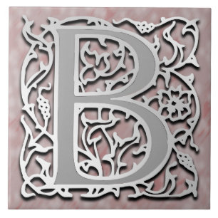B Monogramme "Pierre d'Argent" Carreaux en céramiq