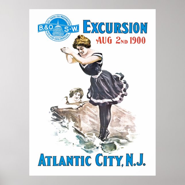 B+O Railroad Excursion 1900  Poster (Front)