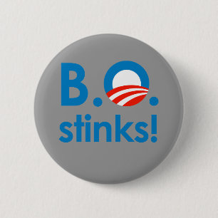 B.O. Stinks / Anti-Obama 2 Inch Round Button