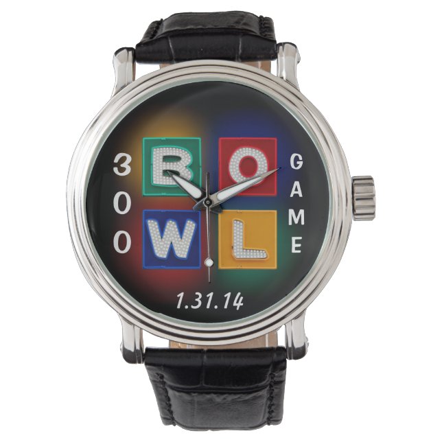 B O W L 300 Perfect Game Watch (Front)