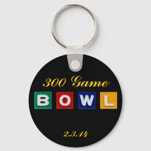 B O W L Letters Keychain