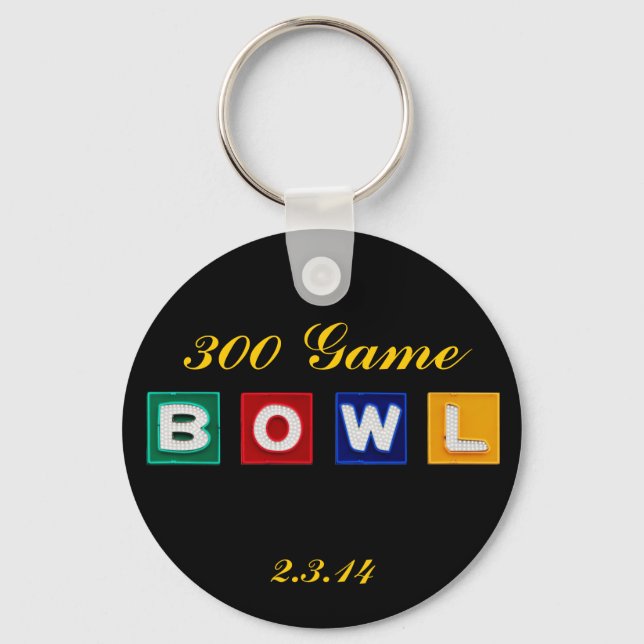 B O W L Letters Keychain (Front)