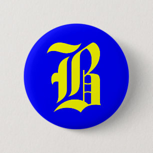 B  - old english 2 inch round button