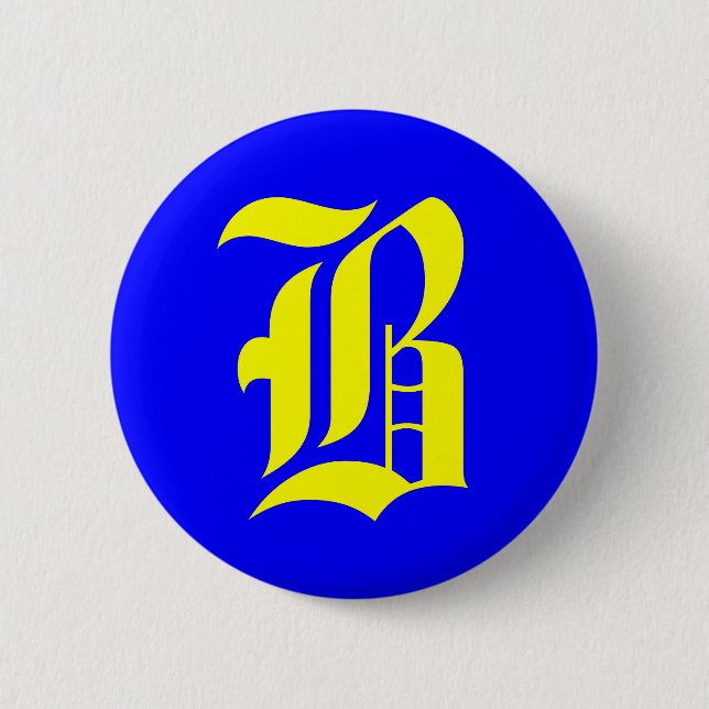 B  - old english 2 inch round button (Front)