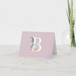 B Personalized Stationery Holiday Card
