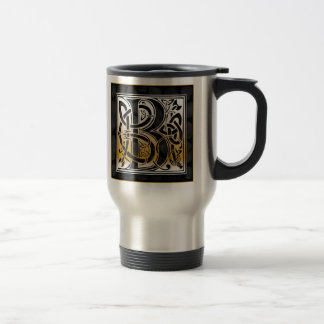 B "Pierre Noire Celtique" Monogramme Mugs de voyag