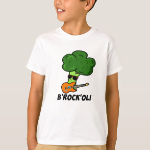 B-Rock-Oli Funny Rocker Broccoli Pun  T-Shirt
