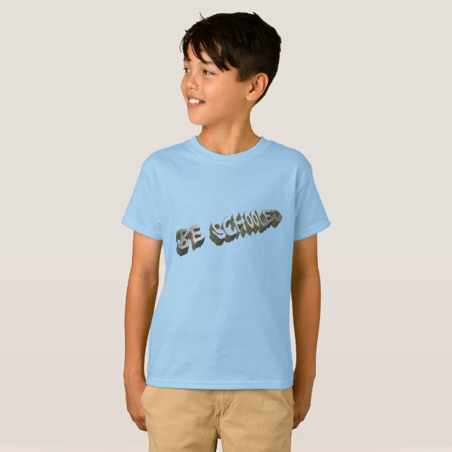 B Schooled Grey-white    T-Shirt (Front Full)