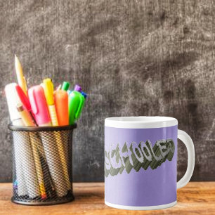 B Schooled Grey-Wht Large Coffee Mug
