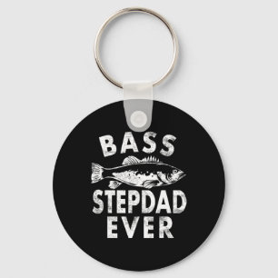 B Stepdad Ever Fishing Gifts Step-dad Father's Day Keychain