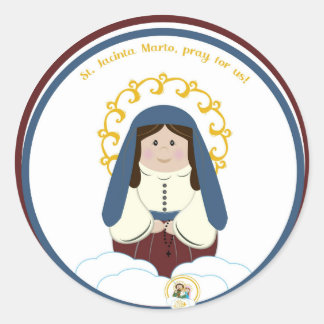 B. Sticker rond classique Jacinta