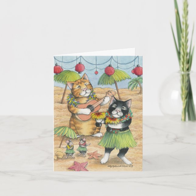 B & T #39 Aloha Note Card (Front)