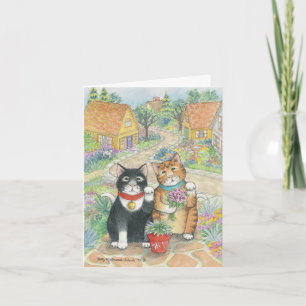 B & T #51 Neighborly Hello Note Card