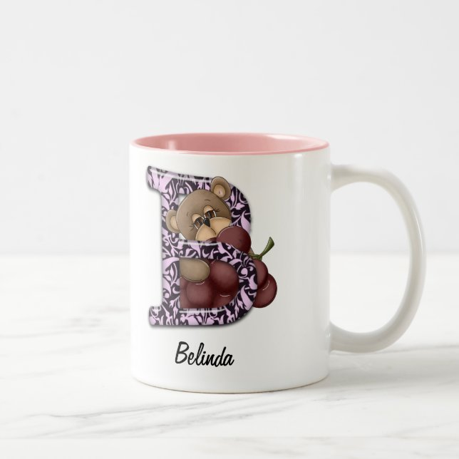 B Teddy Grapes Two-Tone Coffee Mug (Right)