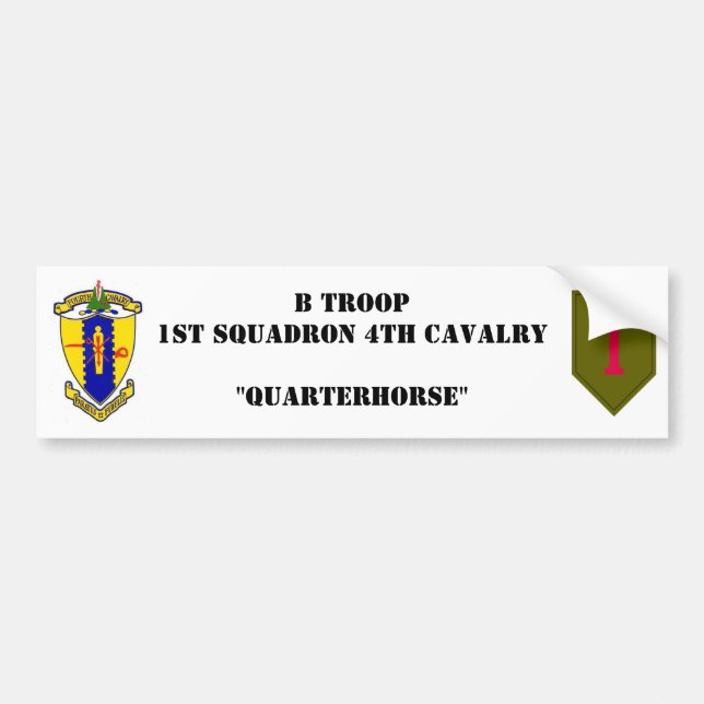 B-Troop Bumper sticker (Front)