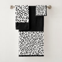 B&W Animal Print Sherpa Blanket