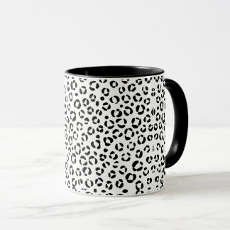 B&W Animal Print Sherpa Blanket Mug