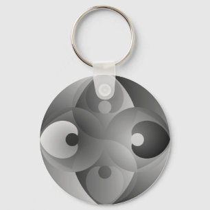 B/W Balance by Kenneth Yoncich Keychain