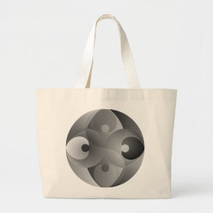 B/W Balance by Kenneth Yoncich Large Tote Bag