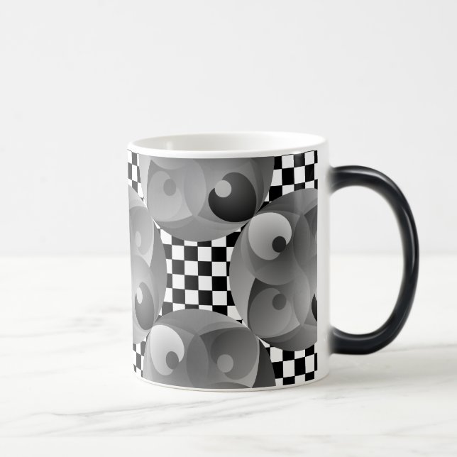B/W Balance by Kenneth Yoncich Magic Mug (Right)