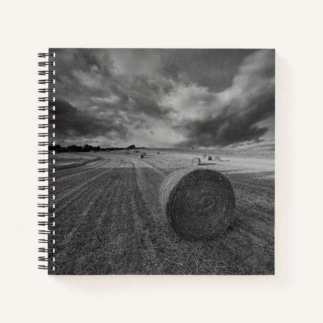 B&W Barley Field Notebook (Front)