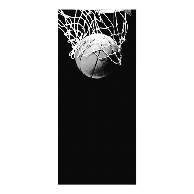 B&W Basketball Rack Cards (Front)