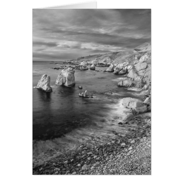 B&W beach coastline, California (Front)