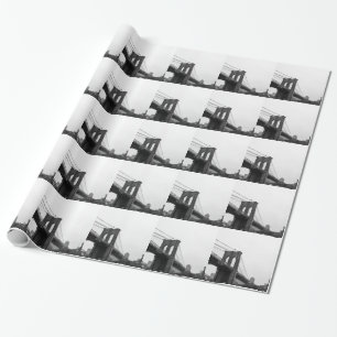 B&W Brooklyn Bridge Wrapping Paper
