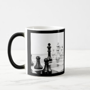 B&W Chess Board Magic Mug