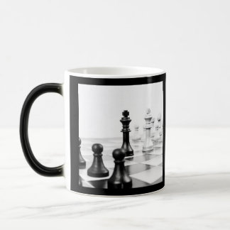 B&W Chess Board Magic Mug
