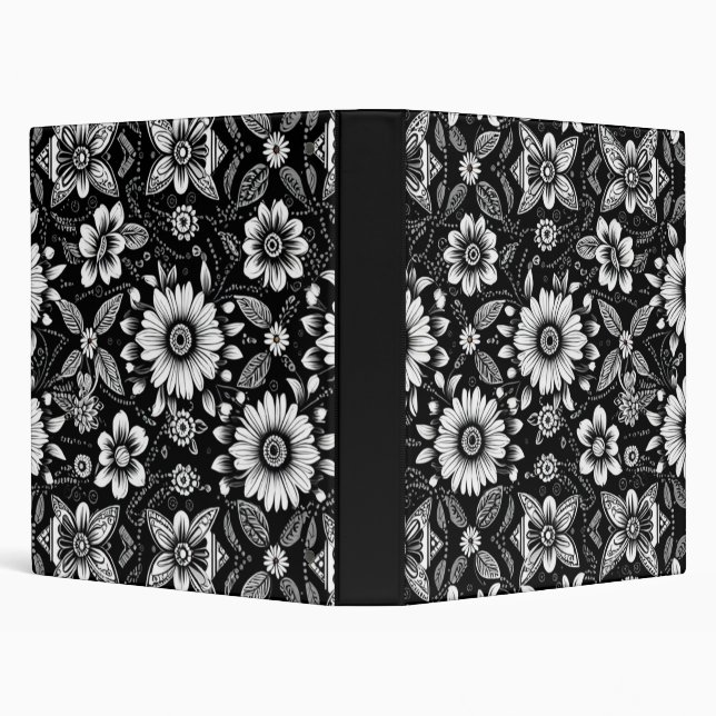 B&W Daisy Dose  Binder (Background)