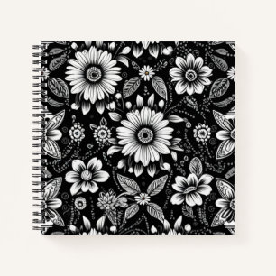 B&W Daisy Dose Notebook
