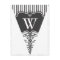 B&W Damask Party Flag Bunting Banner Postcard