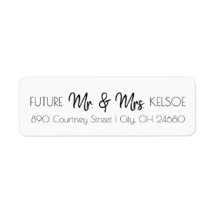 B&W Future et Mme Return Address