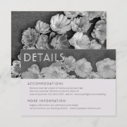 B & W Garden Hellebore Détails Carte de boîtier