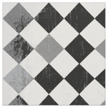 B&W Grunge Chequered Pattern