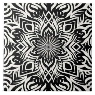 B&W Harmony (without border) Tile