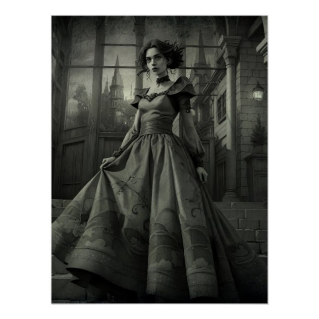B&W Lady  Poster (Front)