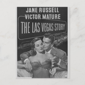 B&W Las Vegas poster Postcard