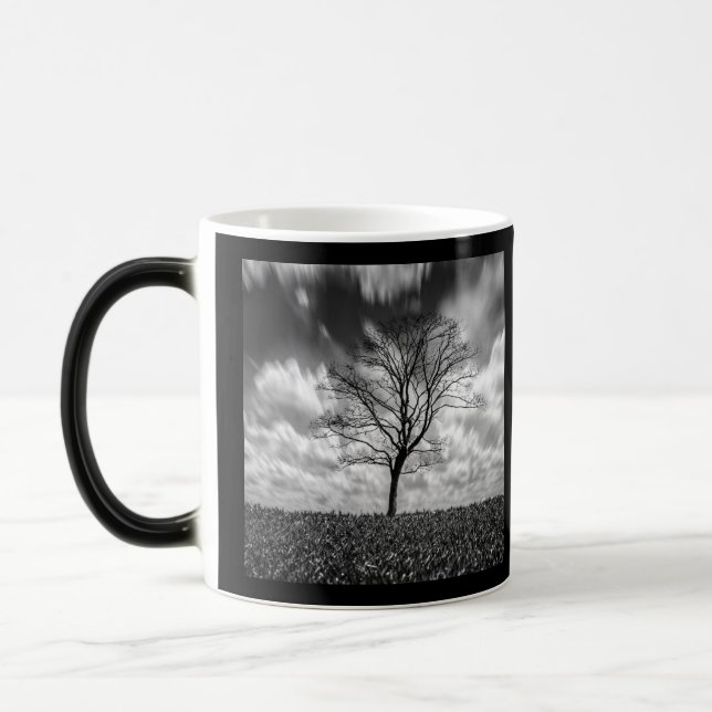 B&W Little Tree Magic Mug (Left)