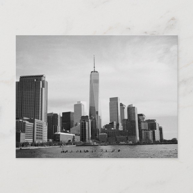 B&W Manhattan Postcard (Front)