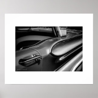 B&W Mercury Turnpike Cruiser Poster Print