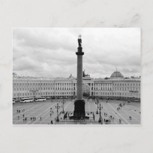 B&W Palace Square Postcard