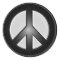 B&W peace sign