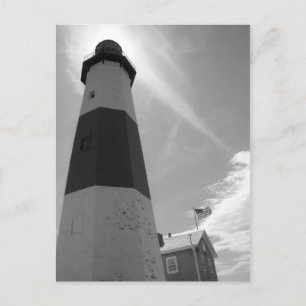 B&W - Phare de Montauk - Carte postale