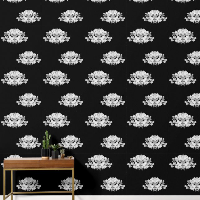 b&w postcard wallpaper (Hallway)
