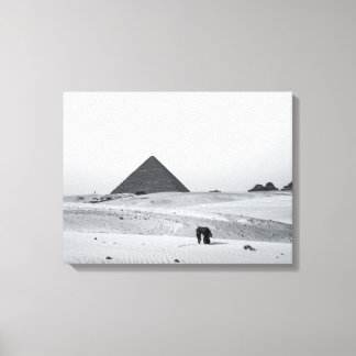 B&W Pyramids Canvas Print