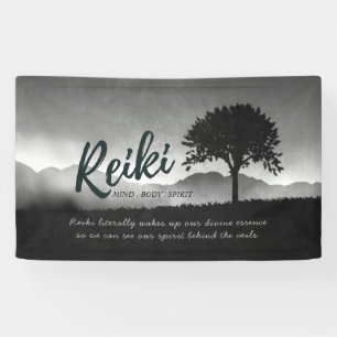 B&W Reiki Master Yoga Mediation instructor Quotes Banner